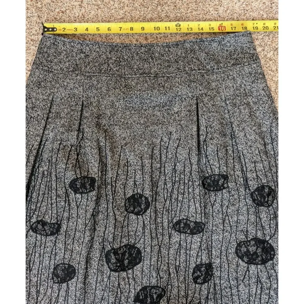 Per Se Women's Gray Black Wool Blend Tweed 2 Piece Skirt Suit Size US 16 UK 18 - Picture 8 of 16